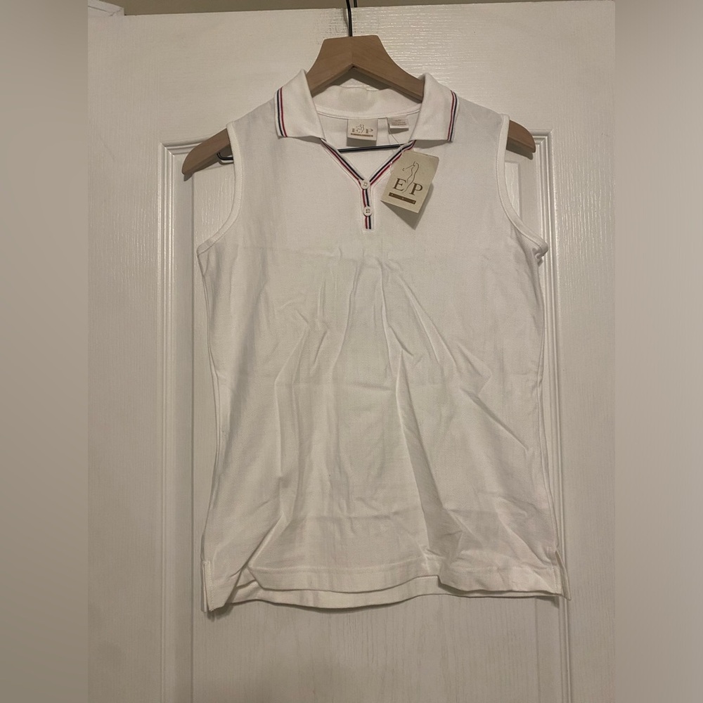 NWT EP Pro collared gold women’s shirt size S, Summer White Bandana color